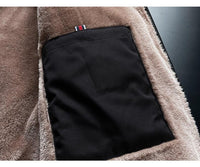 Warm Comfortable Men Winter Windproof Warm Thick Fleece Jacket Men Fashion Casual Coat Unique Design Warm Men's Jacket Men Autumn Outdoor Classic Soft Jacket For Hiking Fishing Travel
