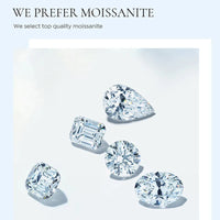 2.6ct D Moissanite Hoop Earrings Wedding 925 Sterling Silver White Gold Plated