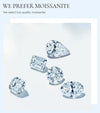 0.5ct Certified Moissanite Drop Earrings 925 Sterling Silver Wedding Gift