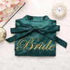 Wedding Satin Bride Robe Elegant Golden Bridesmaid Casual Short Women Nightwear Comfortable Sleepwear