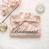 Wedding Satin Bride Robe Elegant Golden Bridesmaid Casual Short Women Nightwear Comfortable Sleepwear