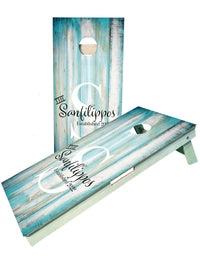 Personalized Wedding Date Cornhole Boards with Last Name/Monogram