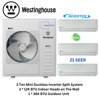 Low Price for All Westinghouse WHP36M4A21S Mini Split Inverter Air Conditioner System
