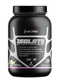 Whey Isolate Protein Vanilla 2LB | 26g Protein, Zero Sugar | ONE ZTRIKE by ZNETICS