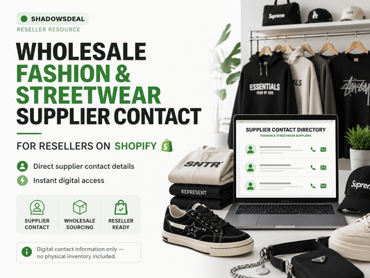Wholesale Fashion & Streetwear Supplier Contact