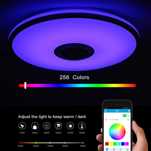 WiFi and Bluetooth LED Smart Ceiling Lights with App Control