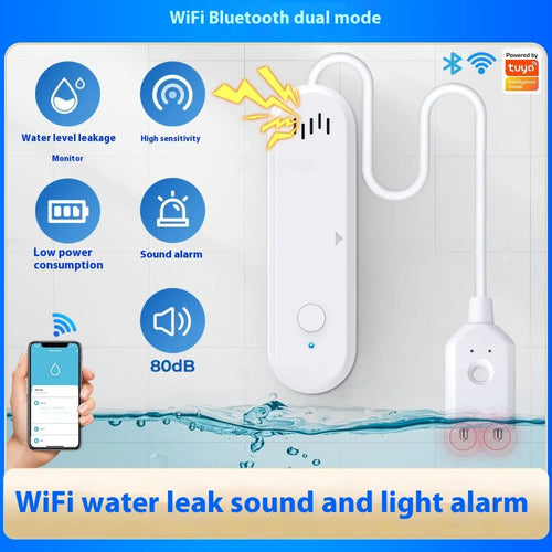WiFi Water Level Sensor & Leakage Alarm for Home Security – Tuya Smart