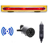 Master Tailgater's 19" Wireless Magnetic Tow Light Bar | 48 Foot Range | Ultra Bright LED | 4 Pin Round, 4 Pin Flat, or 7 Pin RV Hitch Transmitter