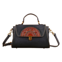 Rustic Elegance Vintage Leather Handbag