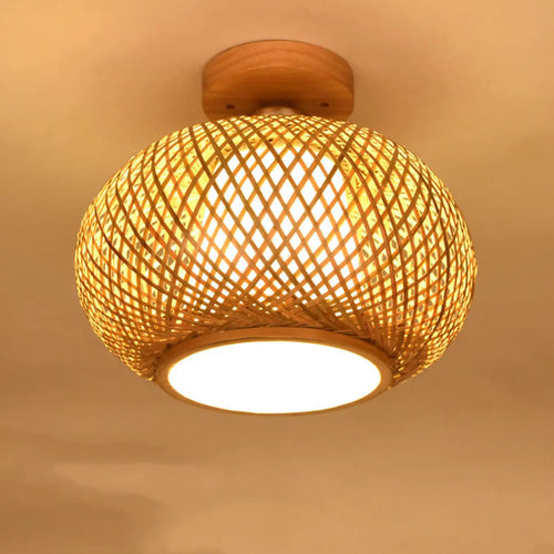 Wood Ceiling Lamp with Unique Design for Modern Home Lighting