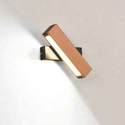 Wooden Wall Light with Modern LED Design for Living Room