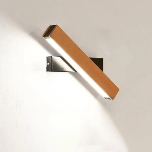 Wooden Wall Light with Modern LED Design for Living Room