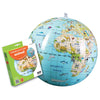 World Animals 12-inch Inflatable Globe