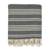 Woven Stripe Turkish Throw Cotton Fringe Lightweight