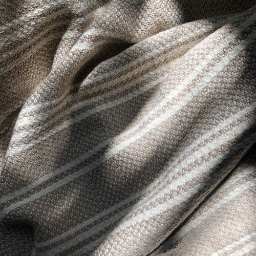 Woven Stripe Turkish Throw Cotton Fringe Lightweight