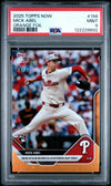 Graded 2025 Topps Now Mick Abel #194 Orange Foil /25 Rookie Baseball Card PSA 9 Mint
