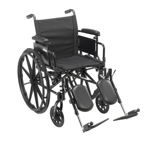 Cruiser X4 Lightweight Dual Axle Wheelchair with Adjustable Detachable Arms, Desk Arms, Elevating Leg Rests, 16" Seat RIO Medical Supplies