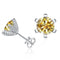 golden yellow / 1.0ct each silver