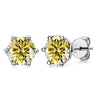 VVS D Color Russian Cut Moissanite Stud Earrings 1/2/4 CT S925 Sterling Silver