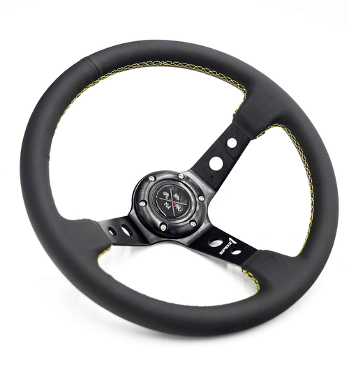 SPDZ1 Yellow Lined Steering Wheel