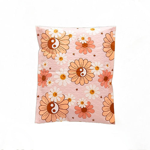 Yin Yang Daisy Bubble Mailers Size 6.5x10 Padded Envelopes