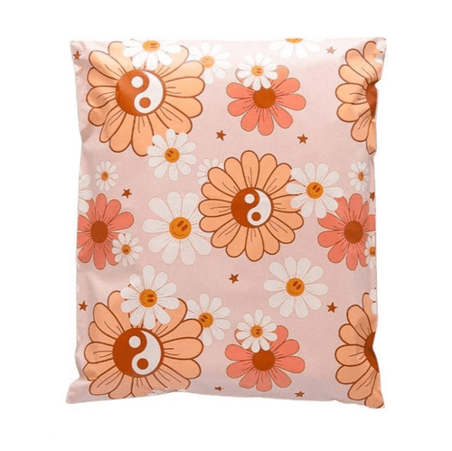 Yin Yang Daisy Poly Mailers Size 6x9 Shipping Bags