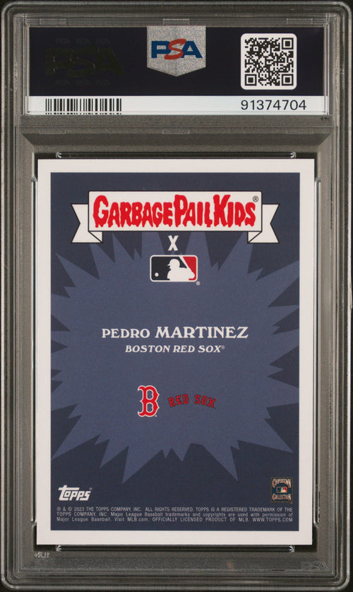 Graded 2023 Topps Garbage Pail Kids Pedro Martinez #8B Bobbled Martinez Baseball Card PSA 10 Gem Mint