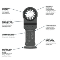 BOSCH OSL114F-10 1-1/4 In. Starlock® Oscillating Multi Tool Bi-Metal Plunge Cut Blade 10 pk.