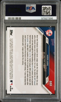Graded 2024 Topps Now Aaron Judge #555 Fastest to 300 HRs Baseball Card PSA 10 Gem Mint