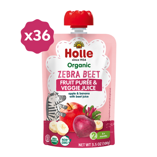 Organic Zebra Beet Fruit & Veggie Purée