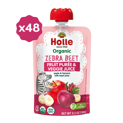 Organic Zebra Beet Fruit & Veggie Purée