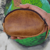 Handmade Leather Coin Purse - Compact & Durable Zipper Pouch
